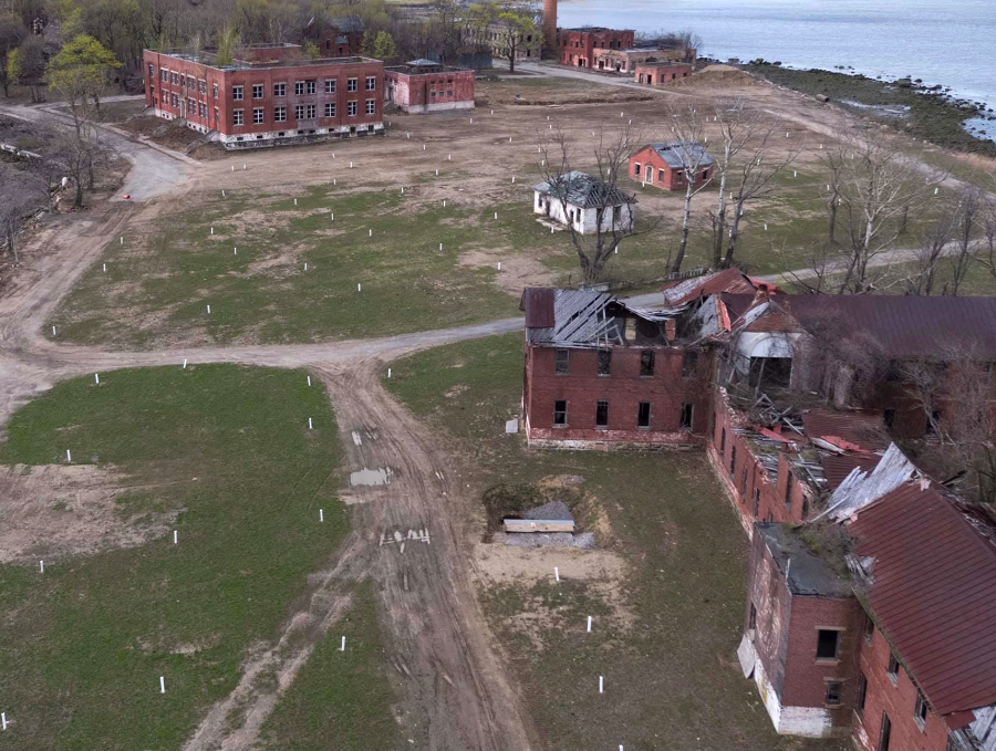 A view of Hart Island from the supplied FoHI photo collection